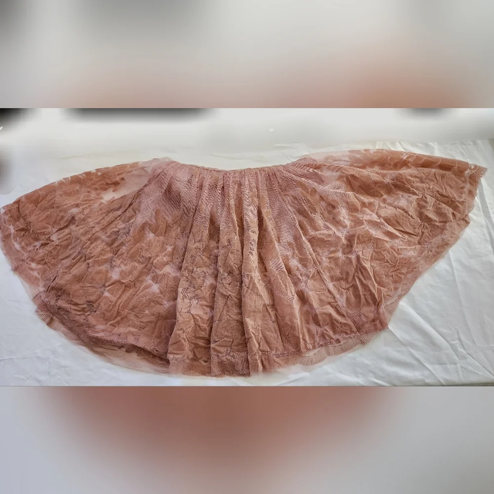 Luxxel Dusty Rose Floral Tulle Dress (sz small/petite) - Picture 6 of 16